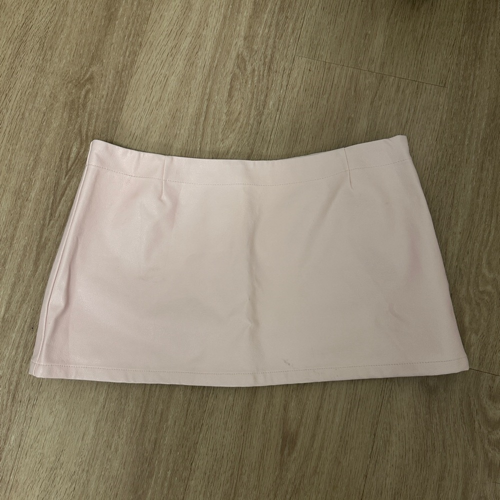 Miaou Vegan Leather Mini Skirt